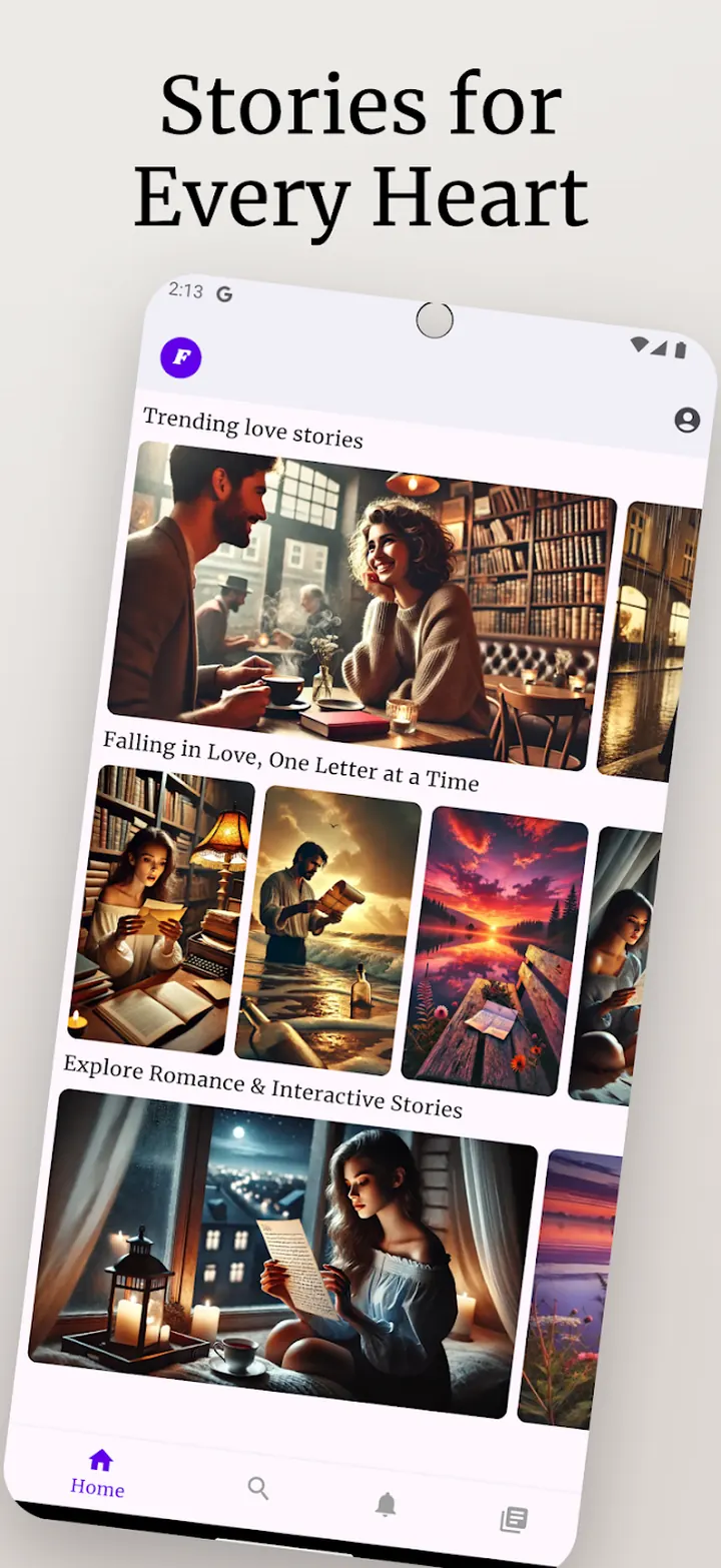 FlipFiction home — Stories for Every Heart